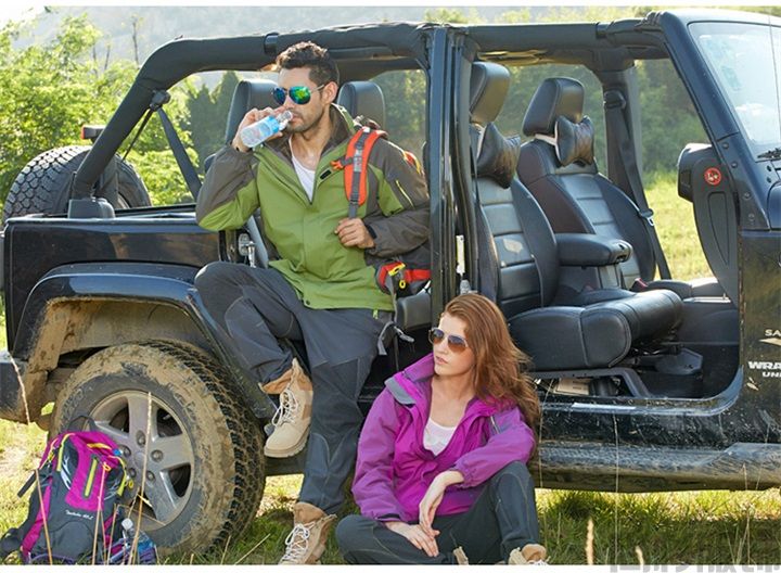 長絨內膽沖鋒衣--男士灰色(圖5)