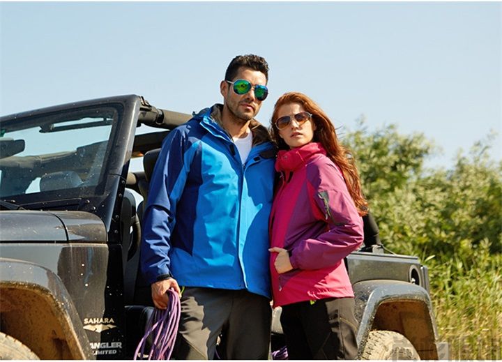 長絨內膽沖鋒衣--男士灰色(圖2)